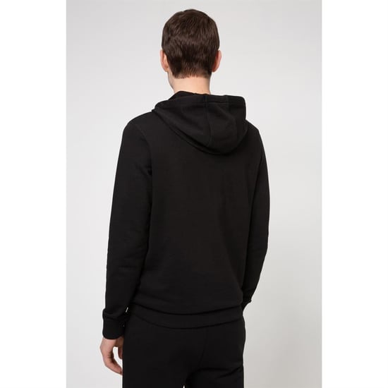 Hugo - Hoodie zum Überziehen für Herren, Baumwollmischung (Schwarz) - Image 3