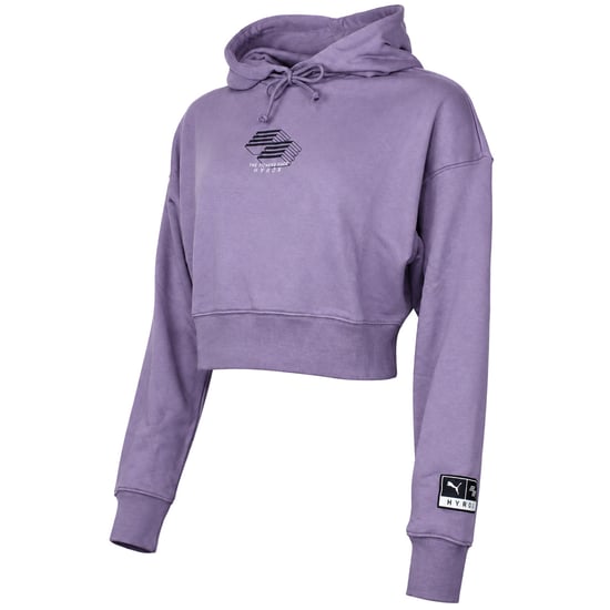 Puma x HYROX Damen Lila Cropped Hoodie - Image 2