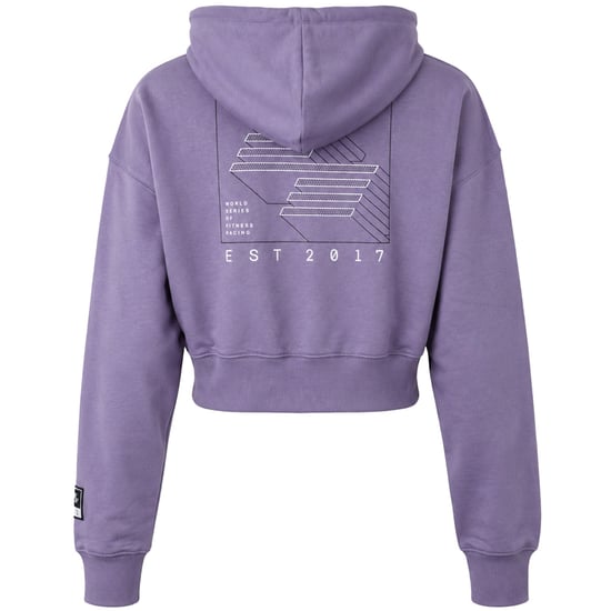 Puma x HYROX Damen Lila Cropped Hoodie - Image 3