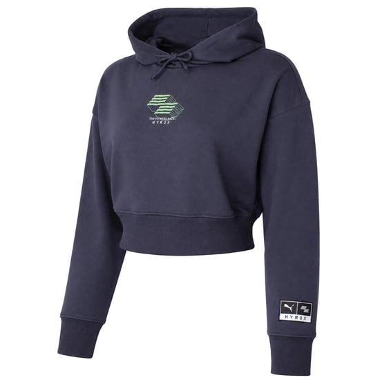 Puma x HYROX Damen Dunkelgrauer Cropped Hoodie - Image 2