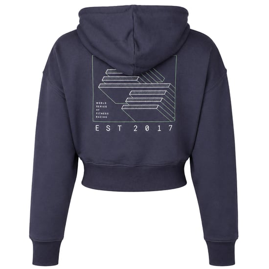 Puma x HYROX Damen Dunkelgrauer Cropped Hoodie - Image 3