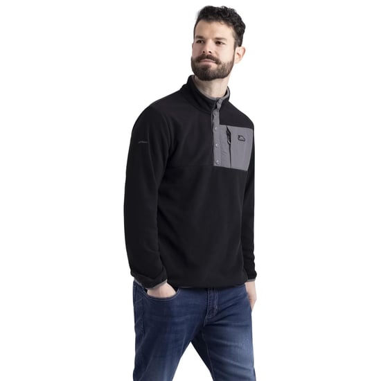 Trespass - "Hosta" Fleece-Oberteil für Herren, Pillingfrei (Schwarz) - Image 3