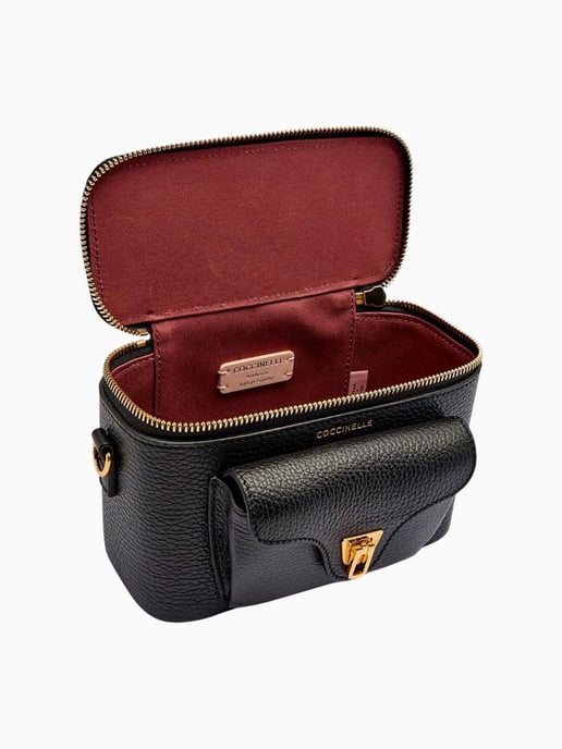 Coccinelle schwarze Lederhandtasche - Image 4