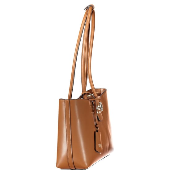 Guess Jeans Marrone Polyurethan Damen Handtasche - Image 3