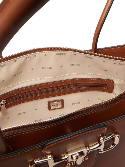 Guess Jeans Marrone Polyurethan Damen Handtasche - Image 4