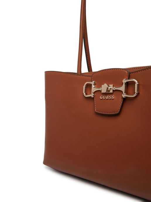 Guess Jeans Marrone Polyurethan Damen Handtasche - Image 5