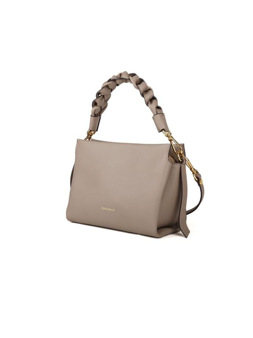 Coccinelle Mini Top Handle Bag Warm Taupe/Rosette - Image 2