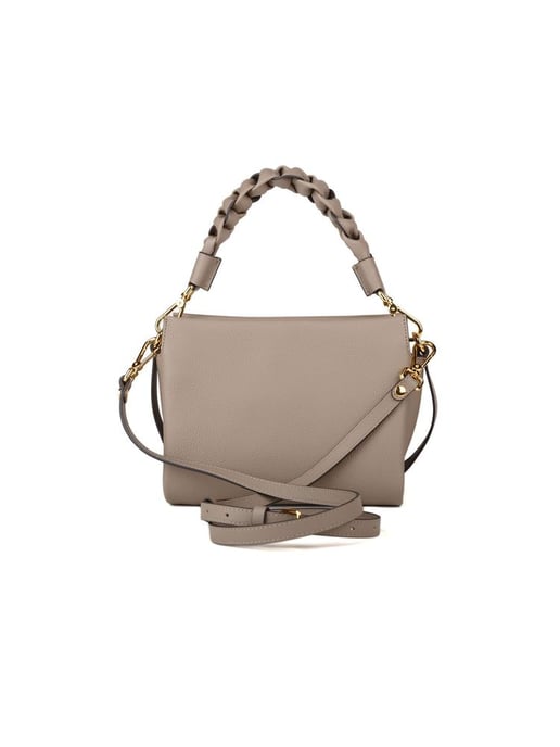Coccinelle Mini Top Handle Bag Warm Taupe/Rosette - Image 3