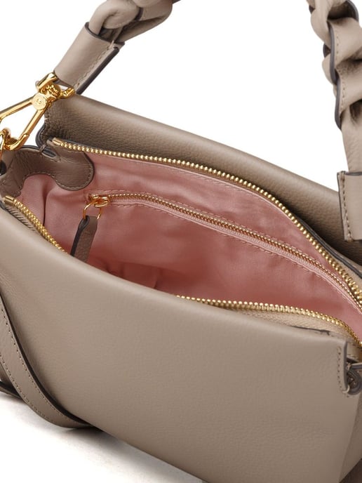 Coccinelle Mini Top Handle Bag Warm Taupe/Rosette - Image 4