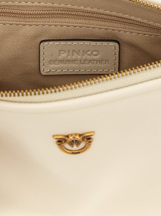 PINKO Weiße Ziegenleder Umhängetasche - Image 4