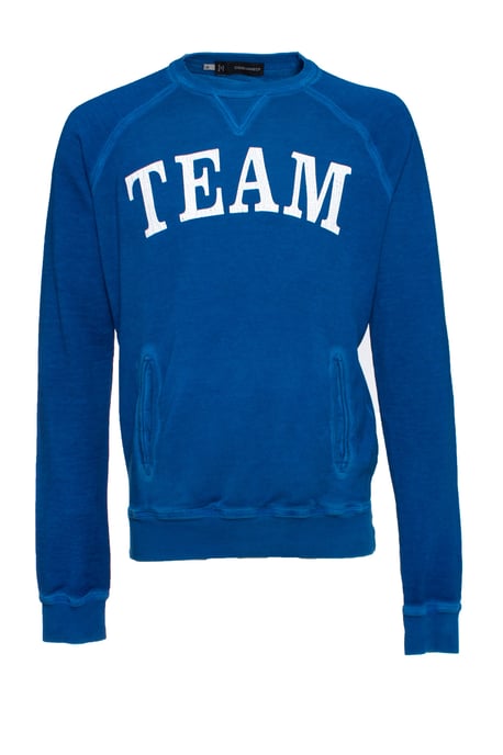 Dsquared2 Pullover mit Schriftzug - Blau - Image 1