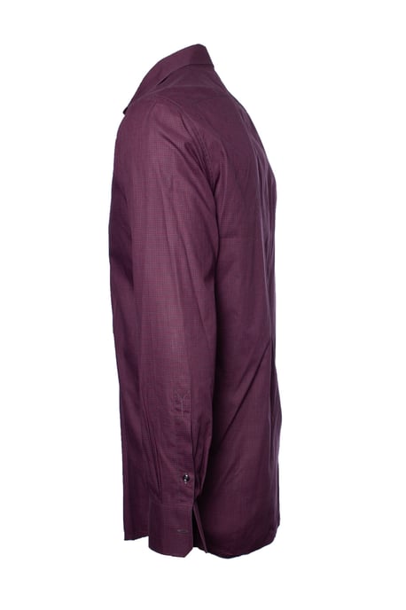 Yves Saint Laurent, weinrotes kariertes Hemd - Image 3