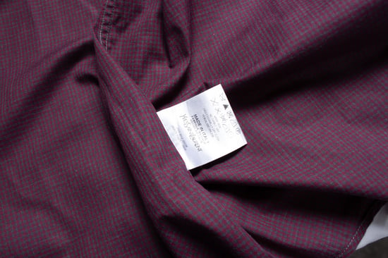 Yves Saint Laurent, weinrotes kariertes Hemd - Image 5