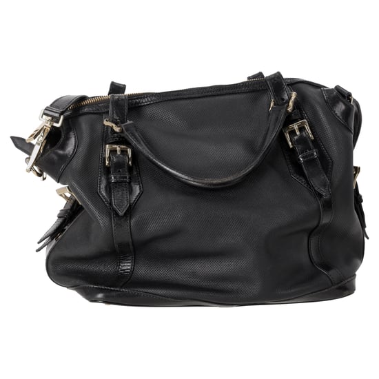 Burberry Ellers Tote Bag, mittelgroß, perforiert, aus schwarzem Leder - Image 3
