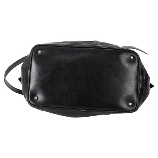 Burberry Ellers Tote Bag, mittelgroß, perforiert, aus schwarzem Leder - Image 5