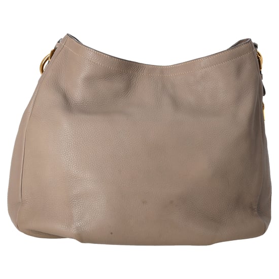 Prada Zip Around Cervo Hobo Leder in Beige Hirschleder - Image 3
