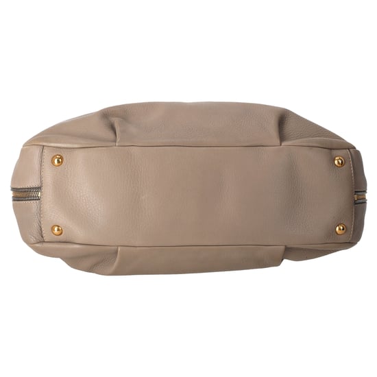 Prada Zip Around Cervo Hobo Leder in Beige Hirschleder - Image 5