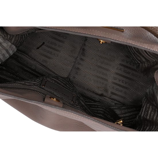 Prada Zip Around Cervo Hobo Leder in Beige Hirschleder - Image 6