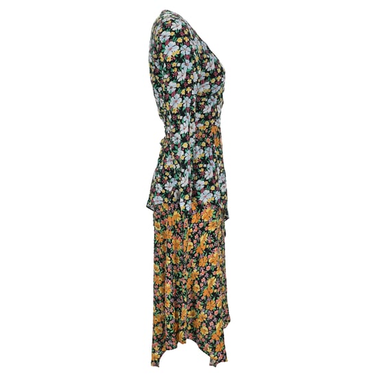 Maje Roen Asymmetrisches Midi-Wickelkleid aus mehrfarbiger Viskose - Image 4