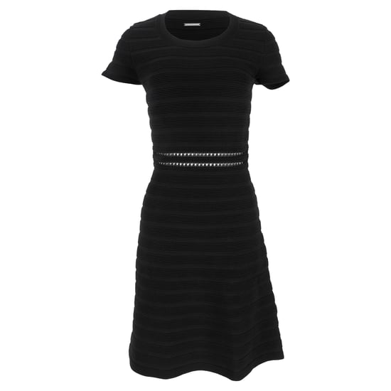 Michael Michael Kors knielanges Bandagenkleid aus schwarzer Viskose - Image 1