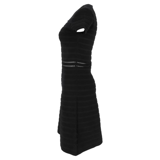 Michael Michael Kors knielanges Bandagenkleid aus schwarzer Viskose - Image 2