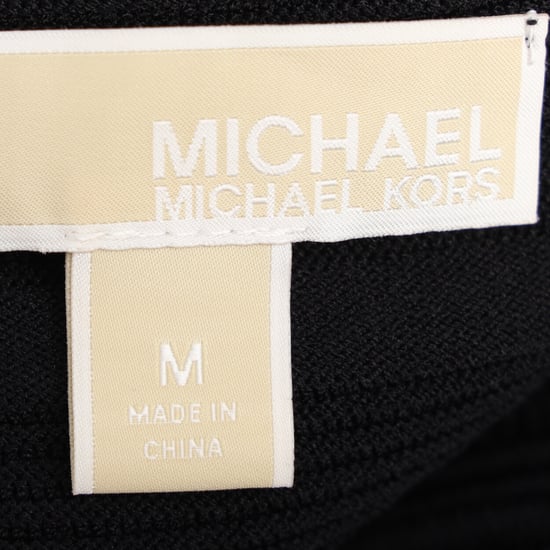 Michael Michael Kors knielanges Bandagenkleid aus schwarzer Viskose - Image 4