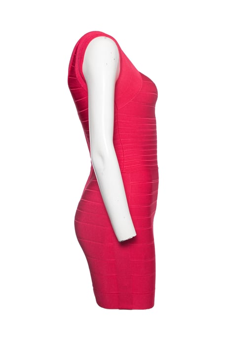 Herve Leger, Fuchsia Zoe Bodycon Stretchkleid - Image 3