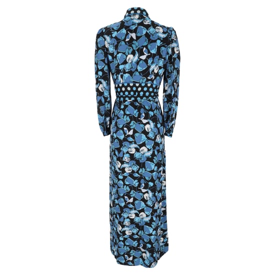 Diane von Furstenberg Joshua Maxikleid mit Blumenmuster aus blauem Polyester - Image 3