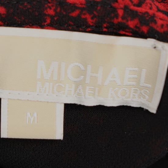 Michael Kors Minikleid mit Schlangenmuster und Rüschen in Burgunderrot (Polyester) - Image 4