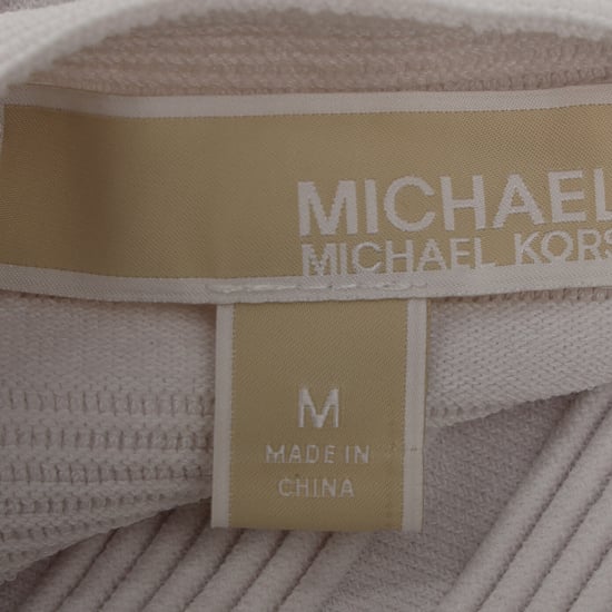 Michael Michael Kors knielanges Bandagenkleid aus weißer Viskose - Image 4