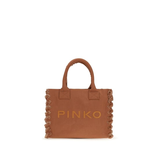 PINKO Braune Baumwoll-Schultertasche - Image 1