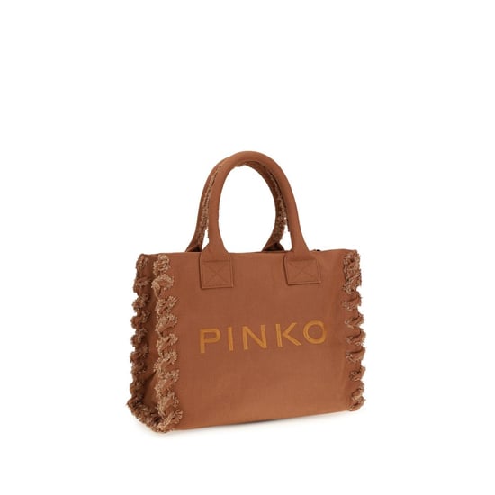 PINKO Braune Baumwoll-Schultertasche - Image 2