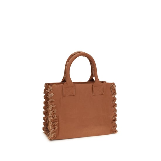 PINKO Braune Baumwoll-Schultertasche - Image 3