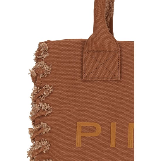 PINKO Braune Baumwoll-Schultertasche - Image 4