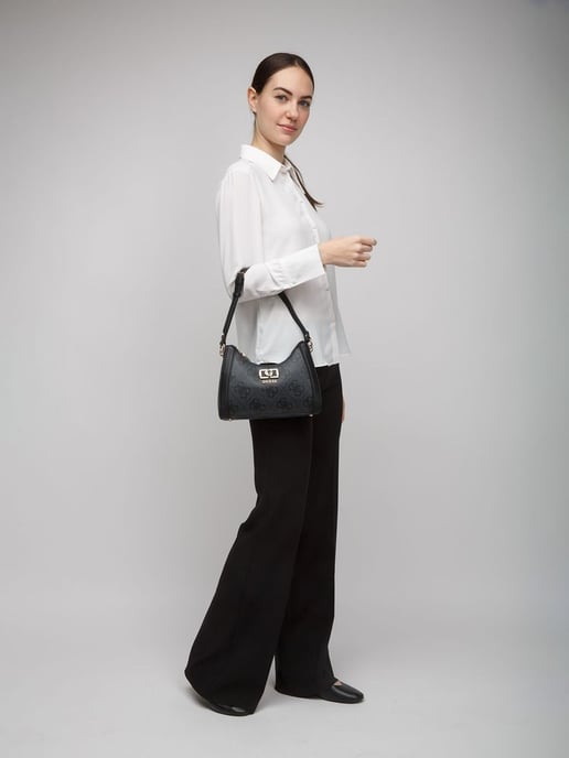 Guess Schultertasche Kohle-Logo - Image 5