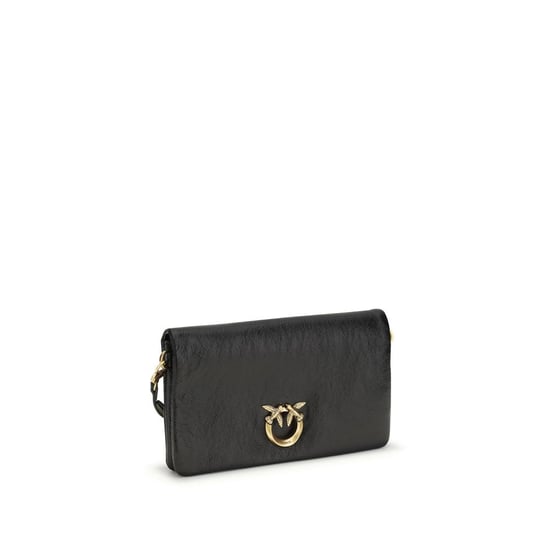 PINKO Schwarze Ziegenleder Schultertasche - Image 2