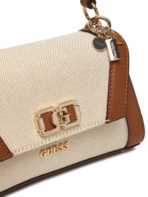 Guess Schultertasche Natur/Cognac - Image 5