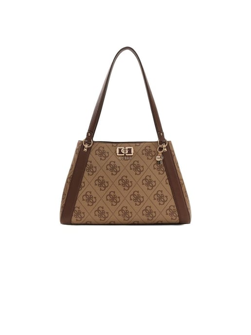Guess Schultertasche Latte Logo/Braun - Image 1