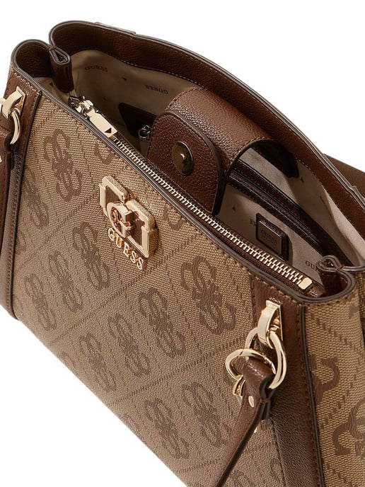 Guess Schultertasche Latte Logo/Braun - Image 3