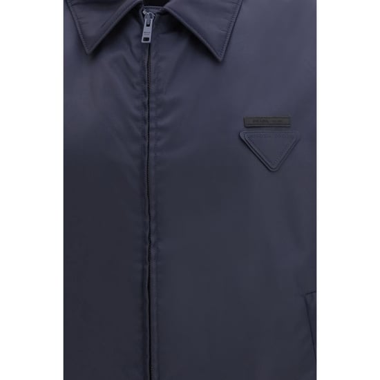 Prada Blaue Nylon Shell-Jacke - Image 3