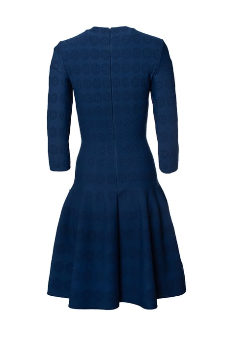 Alaia, blaumes Fließkleid mit Muster - Image 3
