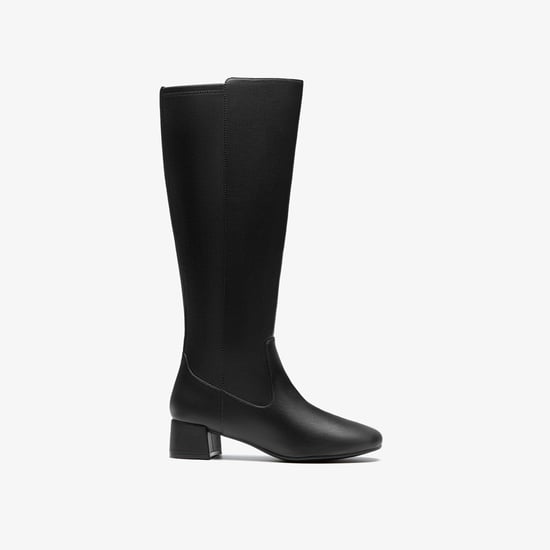 Iridessa Glow Black Leather Stiefel - Image 1