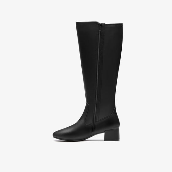 Iridessa Glow Black Leather Stiefel - Image 2