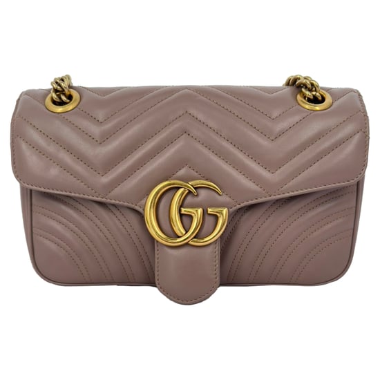 Gucci Medium GG Marmont Umhängetasche aus braunem Leder - Image 4