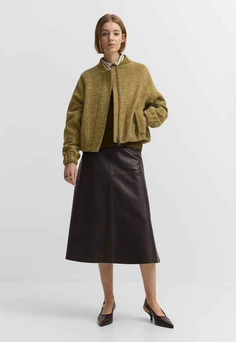 Bugatti Damen Bomberjacke Tweedoptik Collegekragen - Image 3