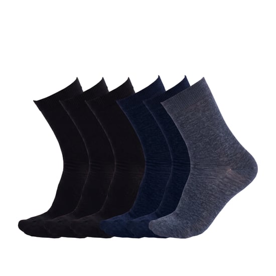 6 Paar Herren Executive Baumwoll-Mittelsocken S15351 - Image 1