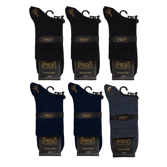 6 Paar Herren Executive Baumwoll-Mittelsocken S15351 - Image 6