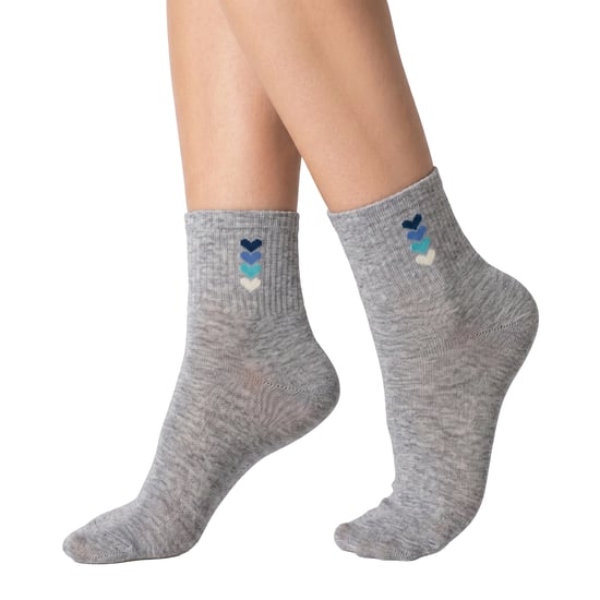 6 Paar Damen Baumwoll Sneakersocken S20912 - Image 2