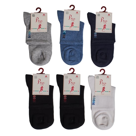6 Paar Damen Baumwoll Sneakersocken S20912 - Image 6