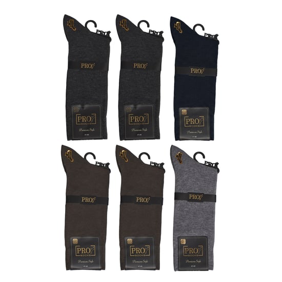6 Paar Herren Exklusive Baumwoll Hochsocken nahtlos S15100 - Image 6